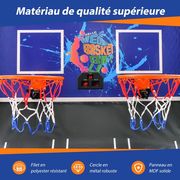 Basketball arkadespil foldbart 110x208x206 cm navy