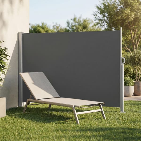 Vertikal markise 160x500 cm Antrasitt solskjerming