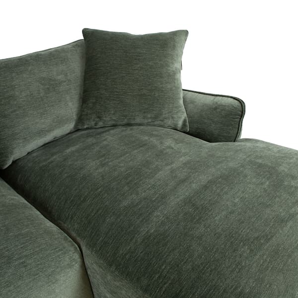 Hörnsoffa DIVI RC 284x162x83 cm Mintgrön
