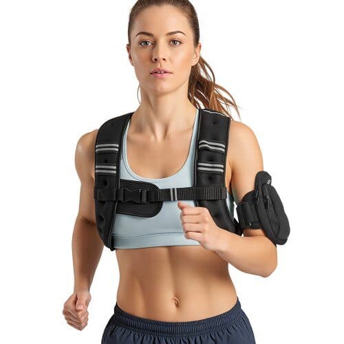 Vægtvest 3.7 kg 39x35x8.5 cm sort