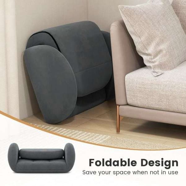 Foldbar gulvspilstol, 60-88x72x40-57 cm, Grå , Star