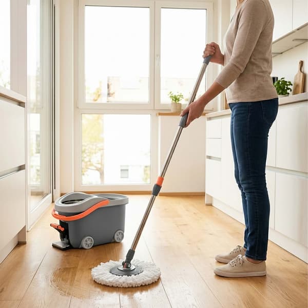 Moppisetti ämpärillä ja linkoajalla, Kodustaar