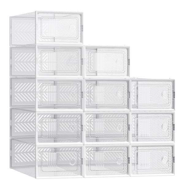 Skoförvaringslåda Set 33,1x23x14 cm Transparent Plast