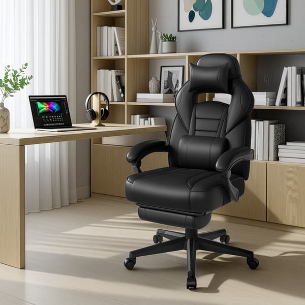 Gamingstol 70x70x112 cm Sort