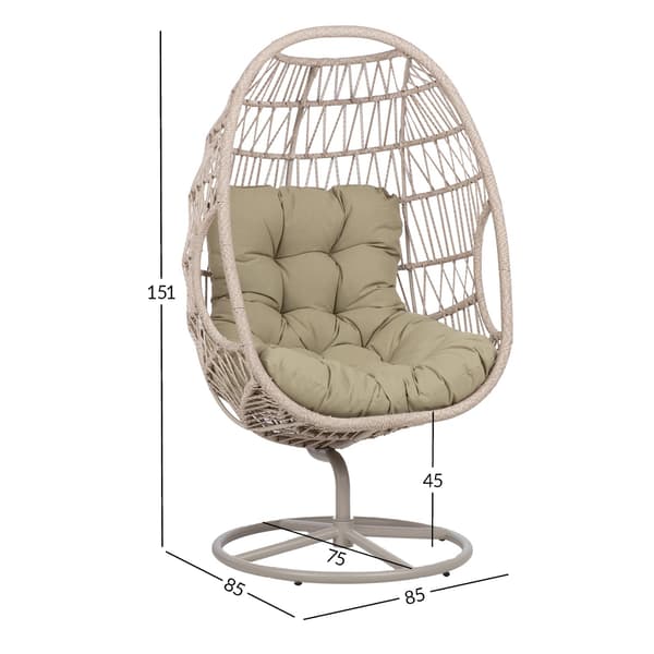 Lepotuoli CASSIA 85x85x151 cm Beige