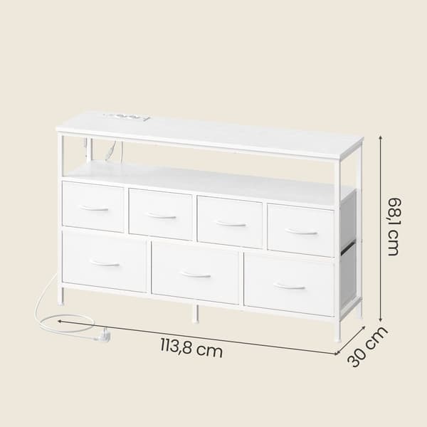 Sideboard 30x113,8x68,1 cm Vit