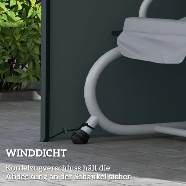 Swingöverdrag 220x125x172 cm Grå Oxford-tyg