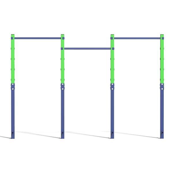 Pull-up bar højdejusterbar 5 niveauer 80-172 cm blå