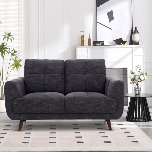 Soffa Steve 154x88x90 cm mörkgrå tyg