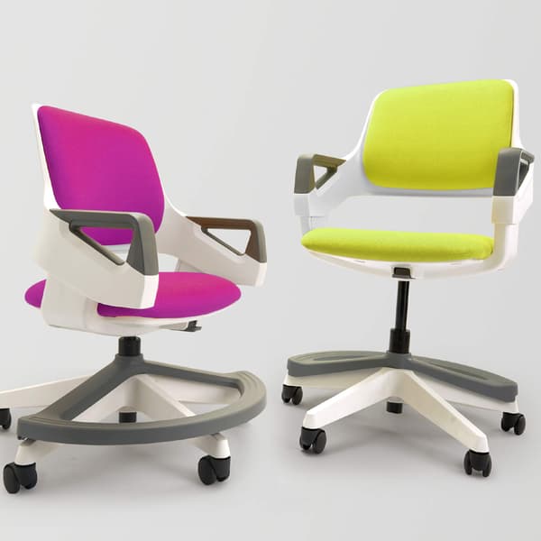Barnstol ROOKEE 64x64x76-93 cm Rosa