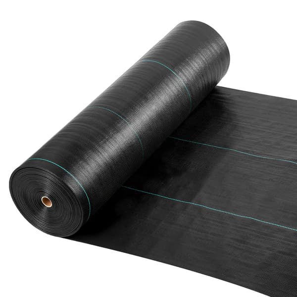 Ukedækningsstof 1,8x76,2 m Sort Polypropylen