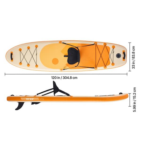 Uppblåsbar Paddle Board, 305x84x15 cm