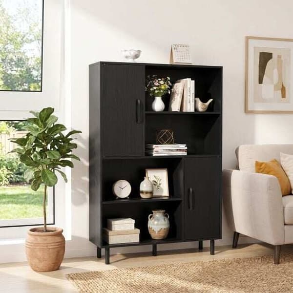 Skænk 84x24x119,5 cm sort