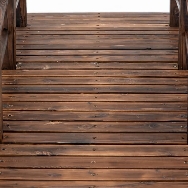 Trädgårdsbro, 152,5x67x48 cm, Brun