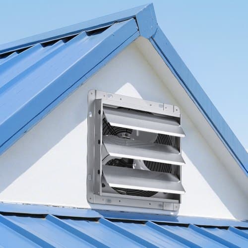 Shutter udsugningsventilator HA-250M-220 314x314x168 mm sølv