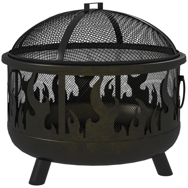 Bålsted, 61,5x52 cm, Sort
