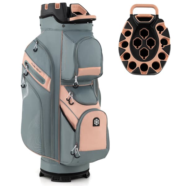 Golfväska, 127 cm, Rosa - Material: polyester tyg, plast , Star