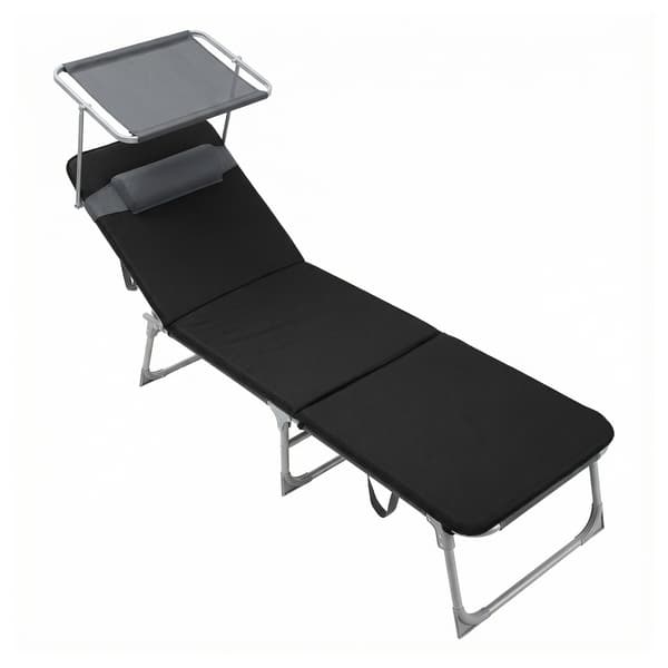 Solstol 53x193x29,5 cm Svart