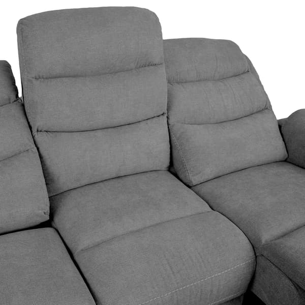 Fåtöljsoffa Mimi 208x93x102 cm Grå Tyg