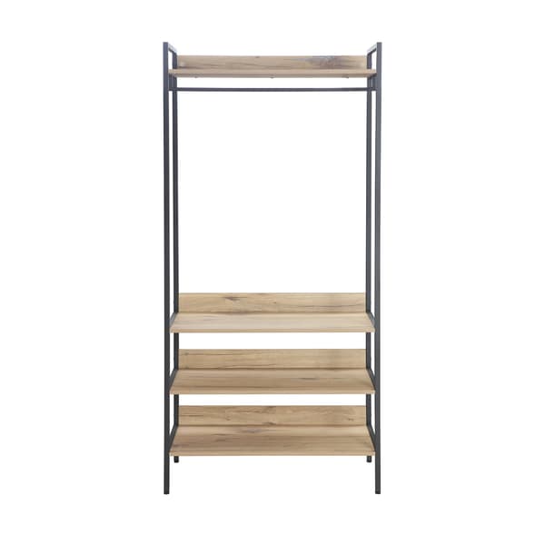 Eteishylly HANNES 84x40x180 cm rustiikkinen melamiini