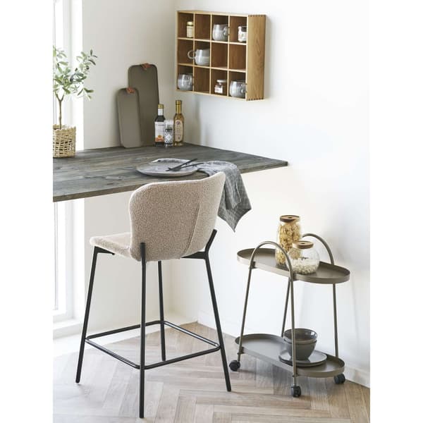 Barstol Maceda, 47x55x95 cm, beige