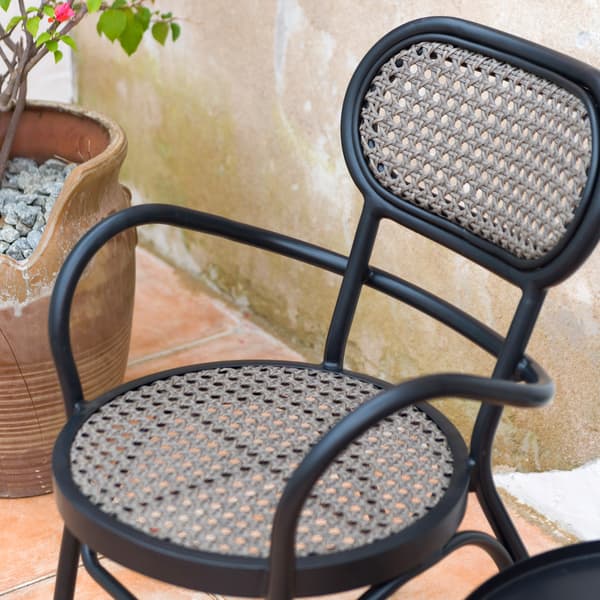 Stol BOLGHERI 56x62x83 cm sort