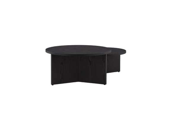 Sofabordssæt Saltö 65x85 cm Sort MDF