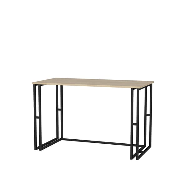 Skrivebord Kane, 120x60 cm, sort og eg