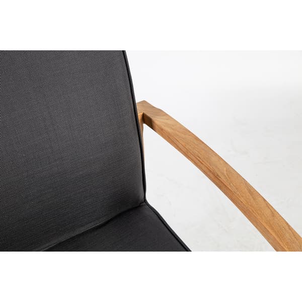 Stol ROYAL 64x65x90 cm sort teaktræ