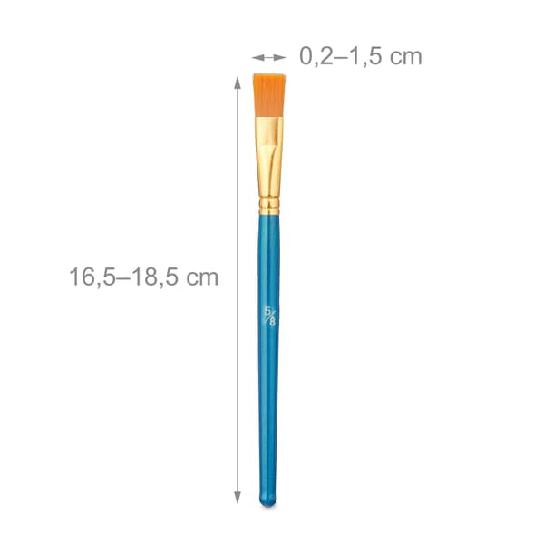 Penselset, 30-delar, 16,5x18,5 cm, Blå, Kodustaar