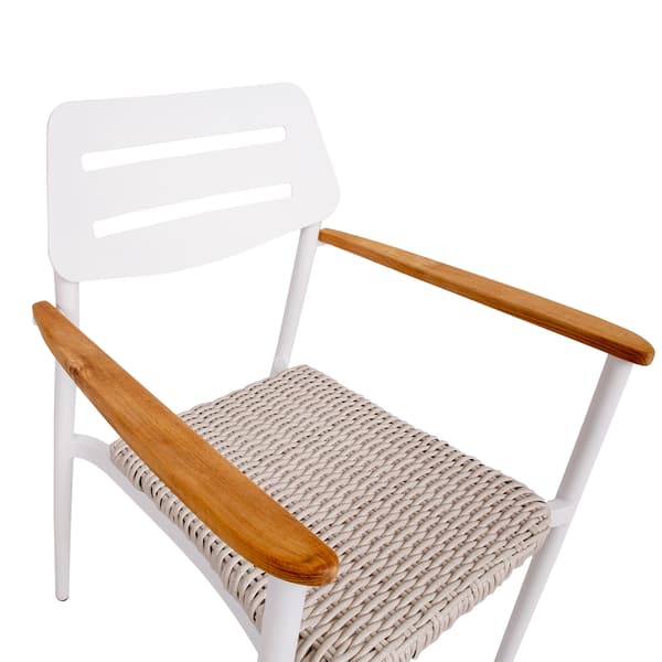 Stol WALES 56x60x82 cm vit