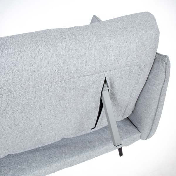 Sofa Seng LANDER 202x82x82 cm Lys Grå Stof