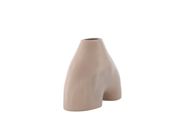 Vase, Kento, 21x8x15 cm, Rosa, Stentøj