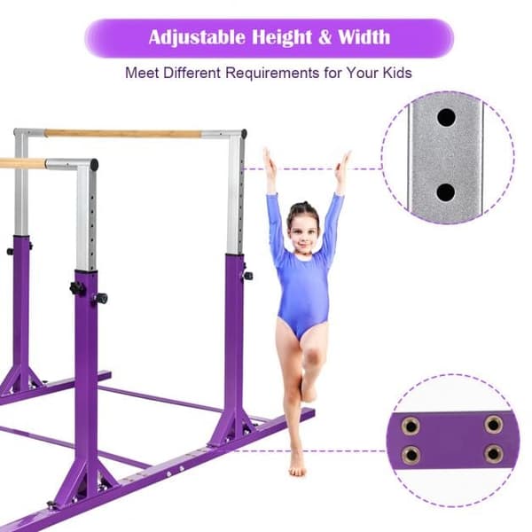 Gymnastiktræning Parallel Bars, 99x52x55 cm, Lilla , Star