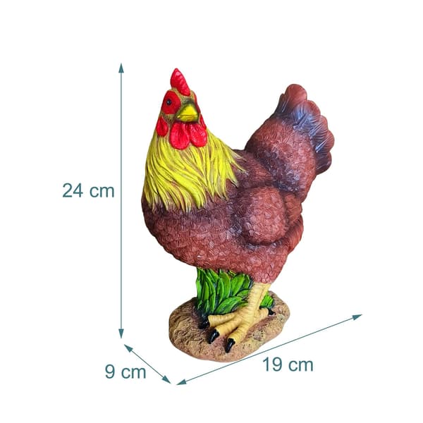 Trädgårdsfigur Höna Polyresin, Kodustaar
