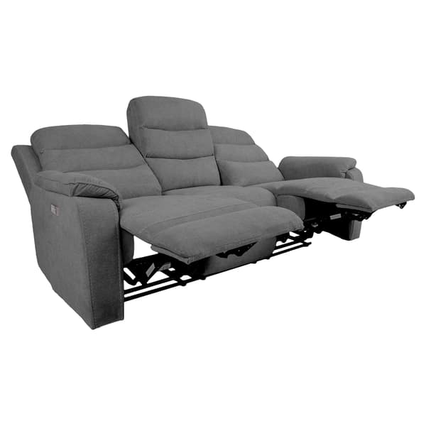 Fåtöljsoffa Mimi 208x93x102 cm Grå Tyg