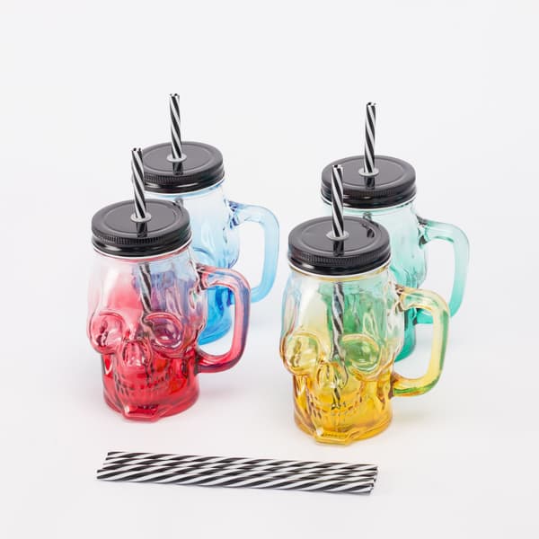 Glas Sæt, Sæt med 4 kranieglas med låg, Kodustaar