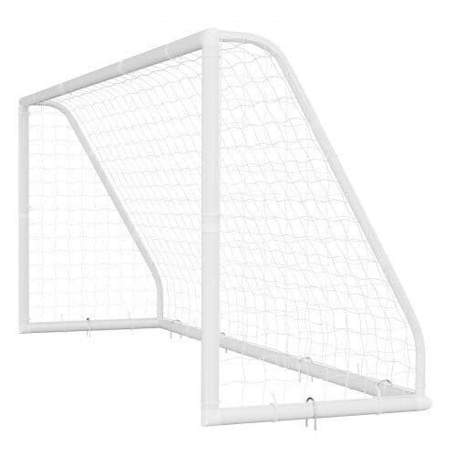 Fodboldmål sæt 365x182 cm hvid