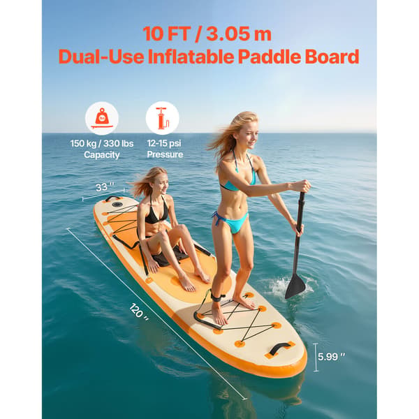 Oppustelig paddleboard, 305x84x15 cm