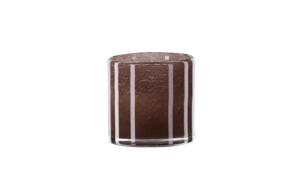 Lanterne Glora 12x12 cm Brun Glas