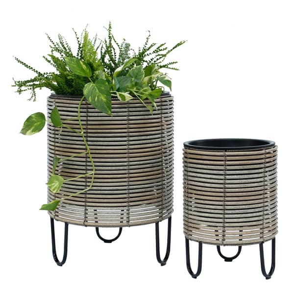 Planter 25x35 cm Beige-Grå Korg