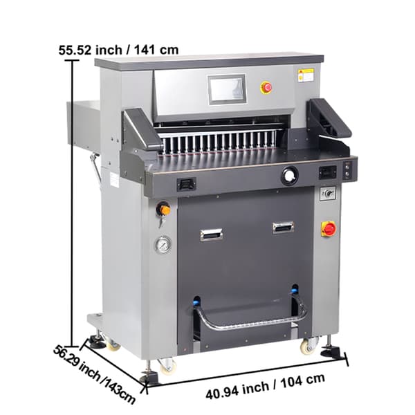 Elektrisk hydraulisk papirkutter, 1040x1430x1410 cm, touchscreen
