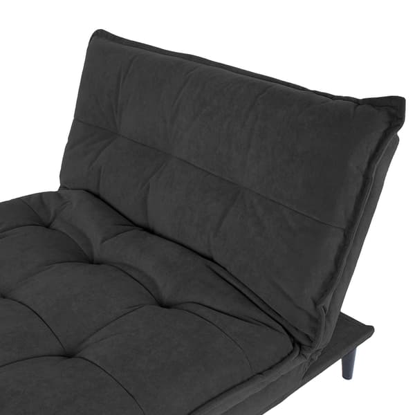 Soffa Säng SPRY 193x92x89 cm Svart Sammet