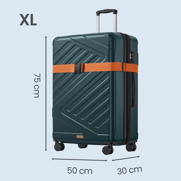Kuffert 75x50x30 cm Turkis ABS-plast
