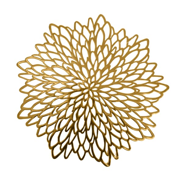 Bordskåner 38 cm Guld Polyester