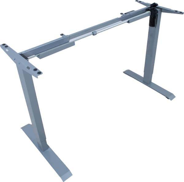 Bordben ERGO 71x121 cm Silvergrå Justerbar