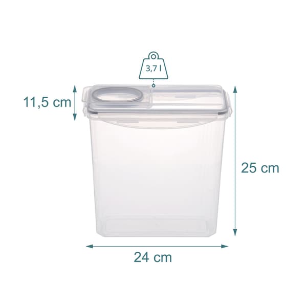 Lufttætte madopbevaringsbeholdere, 3,7 L, Kodustaar