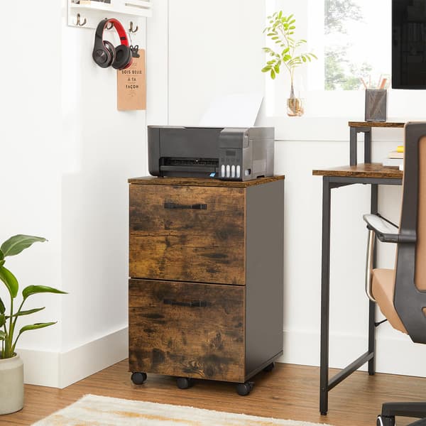 Filing Cabinet 41x40x71.1 cm Brun förvaring