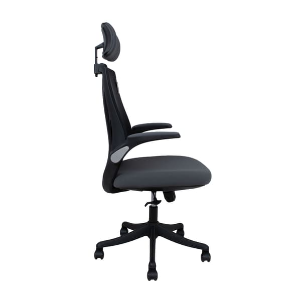 Kontorstol TANDY 62,5x64x116-126 cm Grå Sort