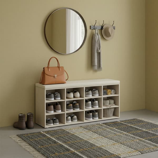 Skobænk, 30.3x104x48 cm, Beige
